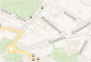 Blahoslavova v obci Mladá Boleslav - mapa ulice