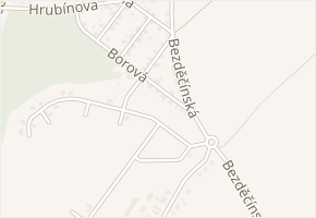 Borová v obci Mladá Boleslav - mapa ulice