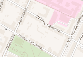 Boženy Němcové v obci Mladá Boleslav - mapa ulice