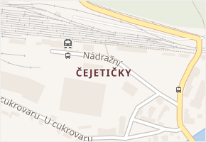 Čejetičky v obci Mladá Boleslav - mapa části obce