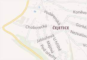 Chobotecká v obci Mladá Boleslav - mapa ulice