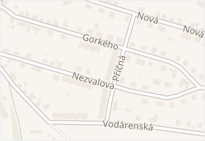 Gorkého v obci Mladá Boleslav - mapa ulice