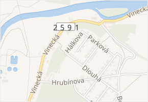 Hálkova v obci Mladá Boleslav - mapa ulice