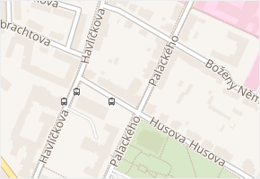 Husova v obci Mladá Boleslav - mapa ulice