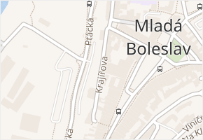 Krajířova v obci Mladá Boleslav - mapa ulice