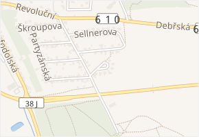 Krajní v obci Mladá Boleslav - mapa ulice
