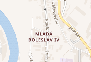 Mladá Boleslav IV v obci Mladá Boleslav - mapa části obce
