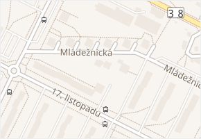Mládežnická v obci Mladá Boleslav - mapa ulice