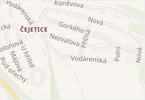 Nezvalova v obci Mladá Boleslav - mapa ulice