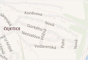 Nová v obci Mladá Boleslav - mapa ulice