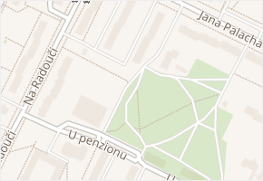 Nový park v obci Mladá Boleslav - mapa ulice