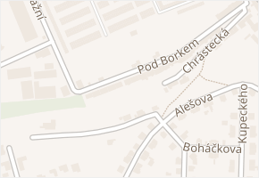 Pod Borkem v obci Mladá Boleslav - mapa ulice