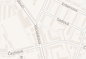 Sadová v obci Mladá Boleslav - mapa ulice