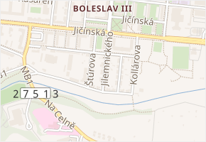 Šafaříkova v obci Mladá Boleslav - mapa ulice