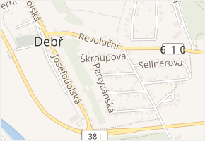 Škroupova v obci Mladá Boleslav - mapa ulice