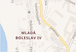 Tovačovského v obci Mladá Boleslav - mapa ulice