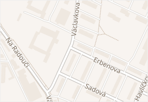 Václavkova v obci Mladá Boleslav - mapa ulice