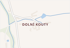 Dolní Kouty v obci Mladá Vožice - mapa části obce
