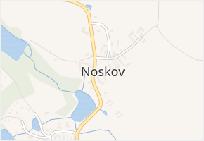 Noskov v obci Mladá Vožice - mapa části obce