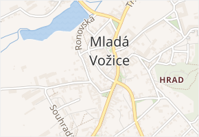 Plaňková v obci Mladá Vožice - mapa ulice