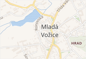 Purkrecht v obci Mladá Vožice - mapa ulice