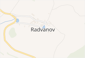 Radvanov v obci Mladá Vožice - mapa části obce