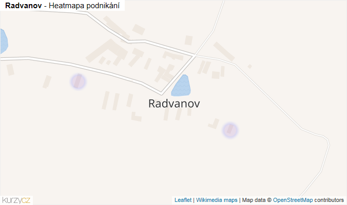Mapa Radvanov - Firmy v části obce.