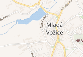 Ronovská v obci Mladá Vožice - mapa ulice