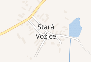 Stará Vožice v obci Mladá Vožice - mapa části obce