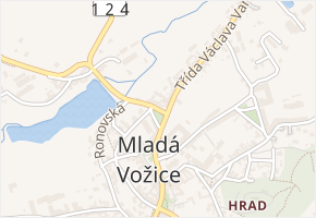 Trčkova v obci Mladá Vožice - mapa ulice