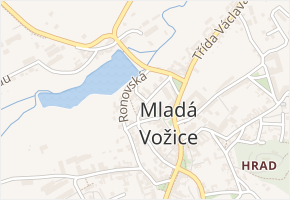 Židovská v obci Mladá Vožice - mapa ulice