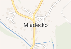 Mladecko v obci Mladecko - mapa části obce