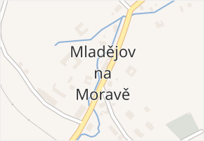 Mladějov na Moravě v obci Mladějov na Moravě - mapa části obce