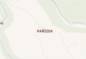 Pařízek v obci Mladějov - mapa části obce