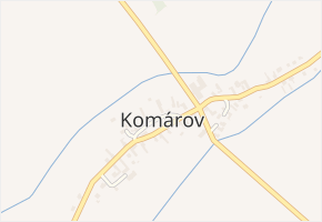 Komárov v obci Mladějovice - mapa ulice