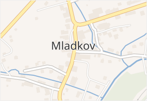Mladkov v obci Mladkov - mapa části obce