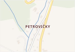Petrovičky v obci Mladkov - mapa části obce