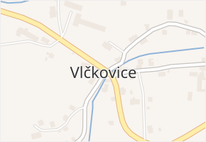 Vlčkovice v obci Mladkov - mapa části obce