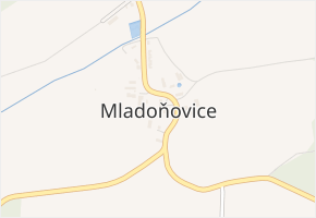 Mladoňovice v obci Mladoňovice - mapa části obce