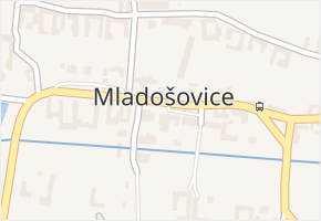 Mladošovice v obci Mladošovice - mapa části obce