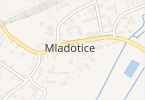 Mladotice v obci Mladotice - mapa části obce