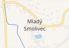 Mladý Smolivec v obci Mladý Smolivec - mapa části obce