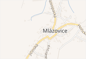 Na Tvrzi v obci Mlázovice - mapa ulice