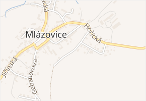 Pod Macnarkou v obci Mlázovice - mapa ulice