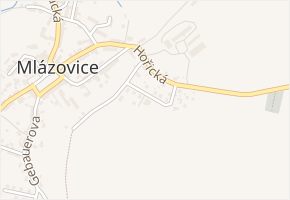 V Rybníčkách v obci Mlázovice - mapa ulice