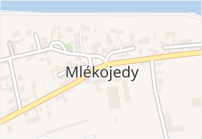 Mlékojedy v obci Mlékojedy - mapa části obce