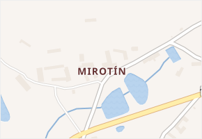 Mirotín v obci Mnich - mapa části obce