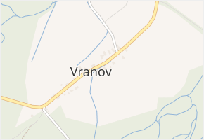 Vranov v obci Mnichov - mapa části obce