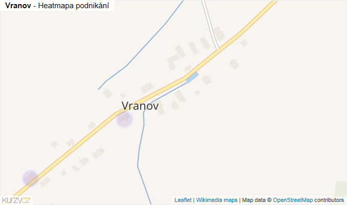 Mapa Vranov - Firmy v části obce.