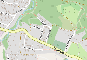 Habrová v obci Mnichovice - mapa ulice